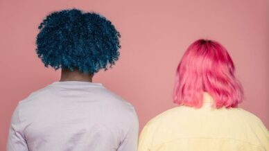 Colourful hairstyles