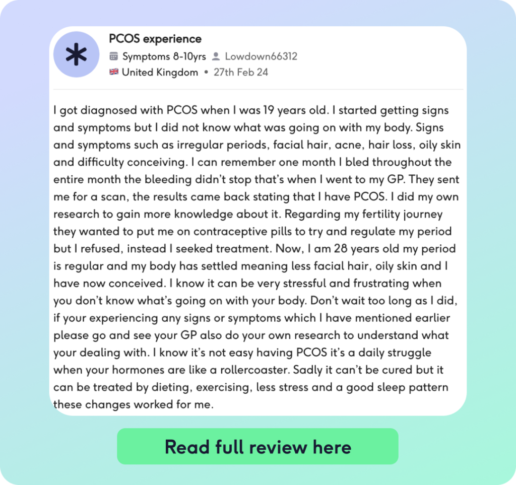 PCOS experience